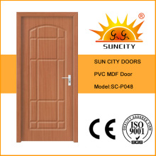 Good Sale Oak MDF PVC Bathroom Doors Price (SC-P048)